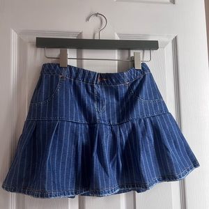 Denim style mini skirt